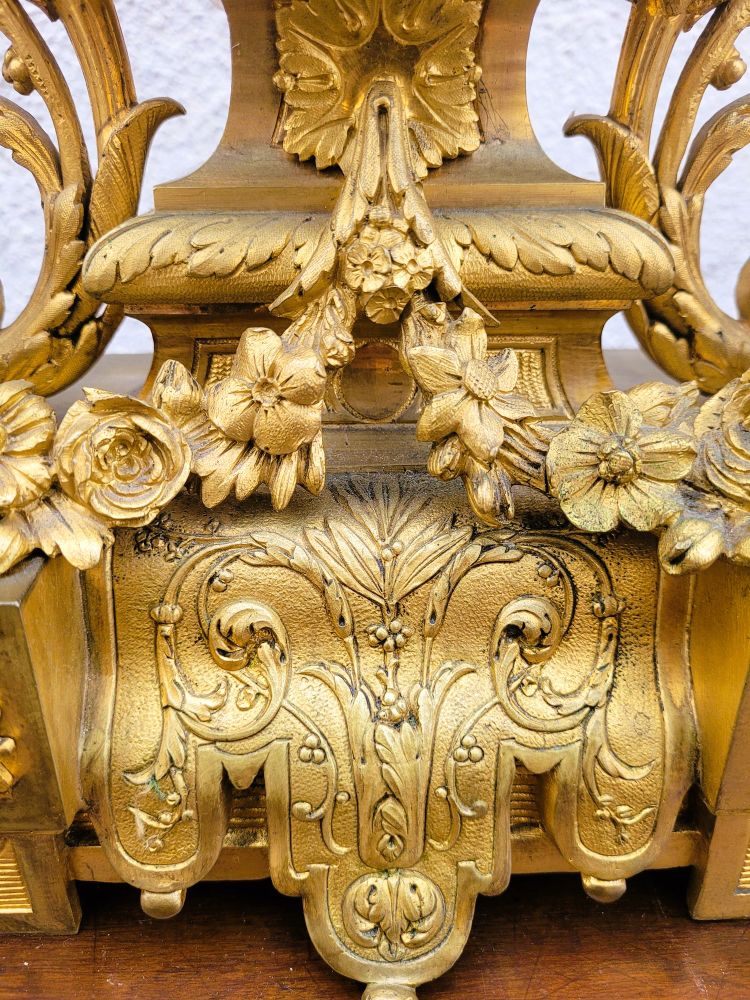 Pendule En Bronze Doré, Napoléon III, XIXème Siècle