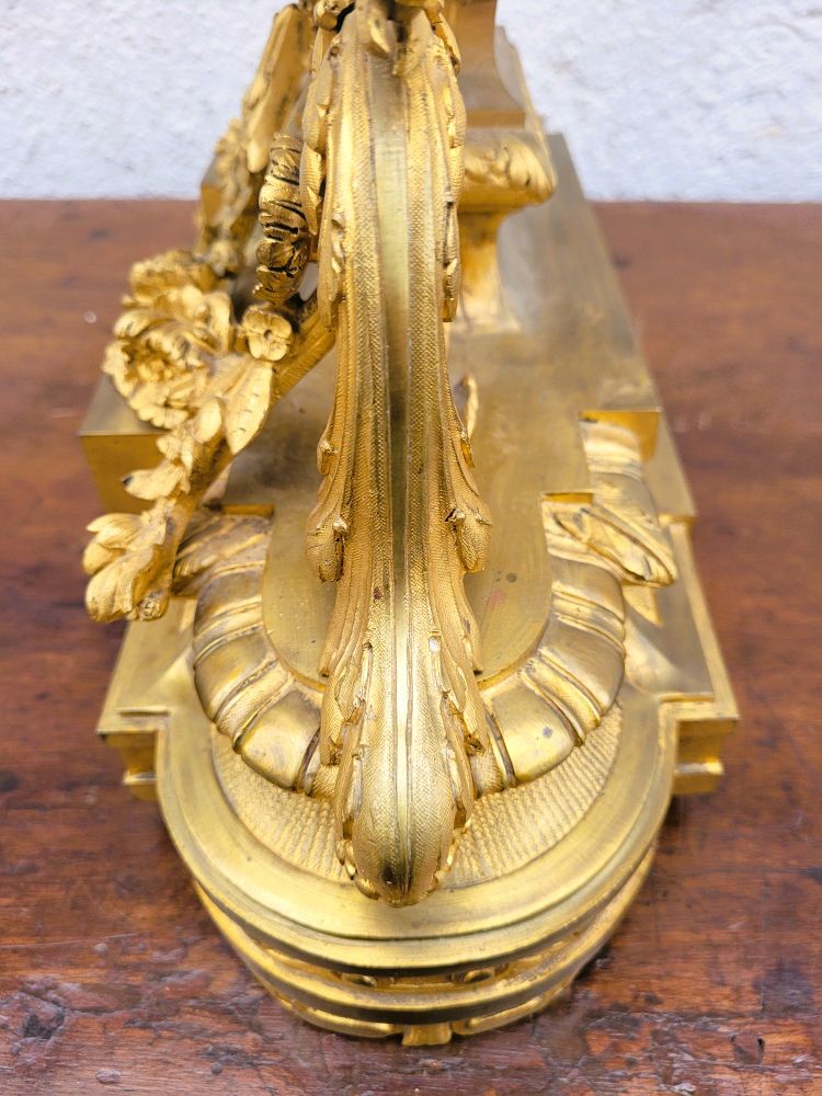 Pendule En Bronze Doré, Napoléon III, XIXème Siècle