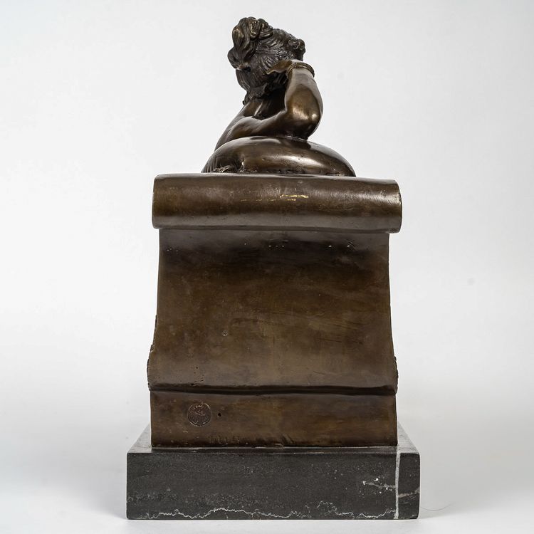 Dopo Antonio Canova (1757-1822) - Paolina Borghese detta Venere Vitrix in bronzo e marmo