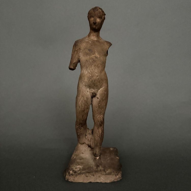 Plâtre d'atelier par Charles Filleul sujet masculin à l'Antique
