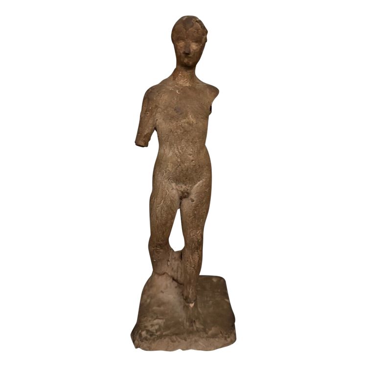 Plâtre d'atelier par Charles Filleul sujet masculin à l'Antique