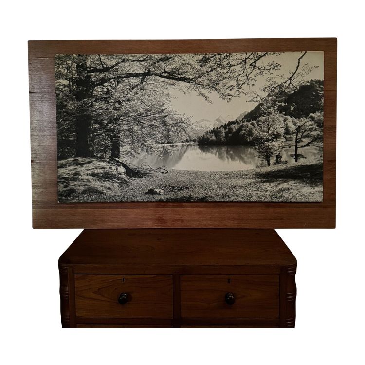 Foto su pannello di legno paesaggio montano