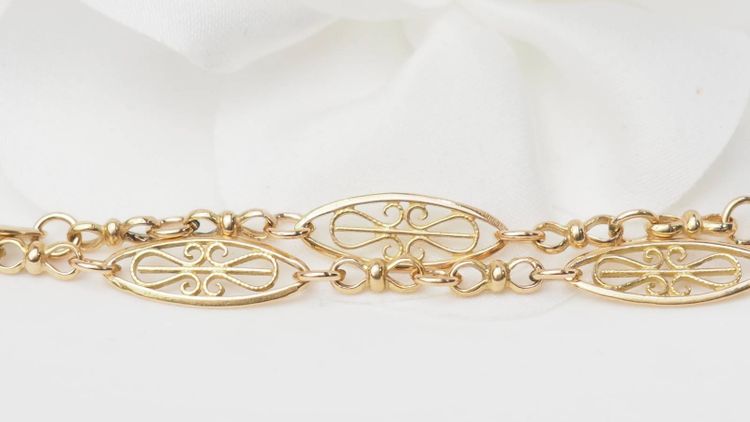 Collier ancien filigrane en or jaune