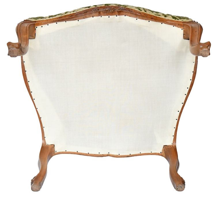 Paire de fauteuils cabriolet de style Louis XV 
