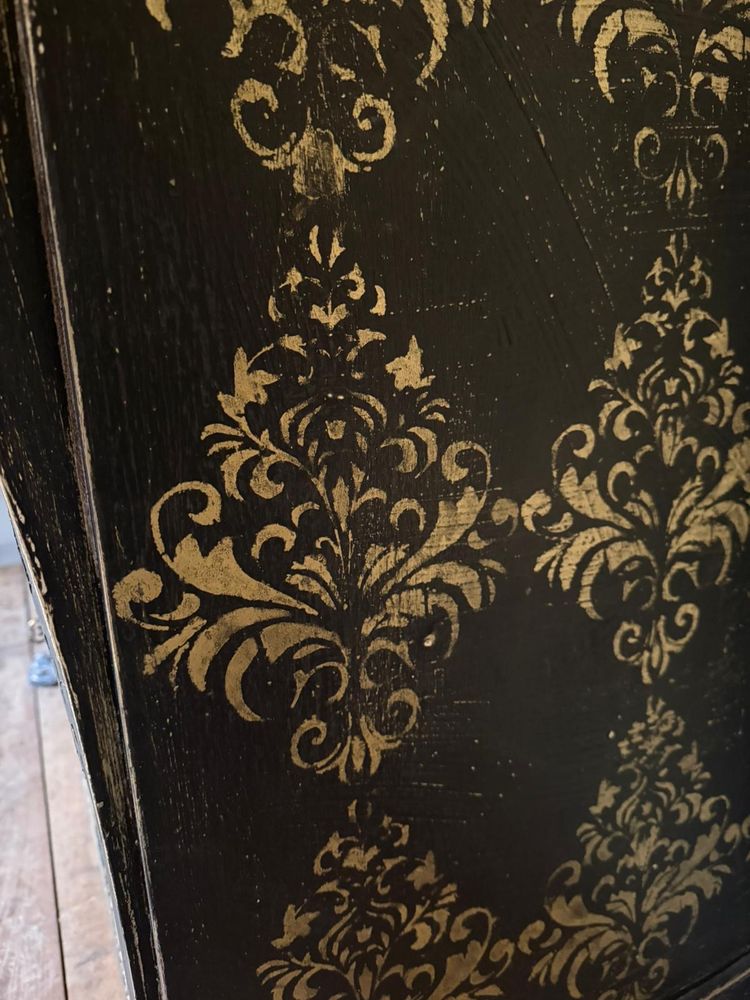 19th century Italian chest of drawers (view of Venice) repatinated with marble