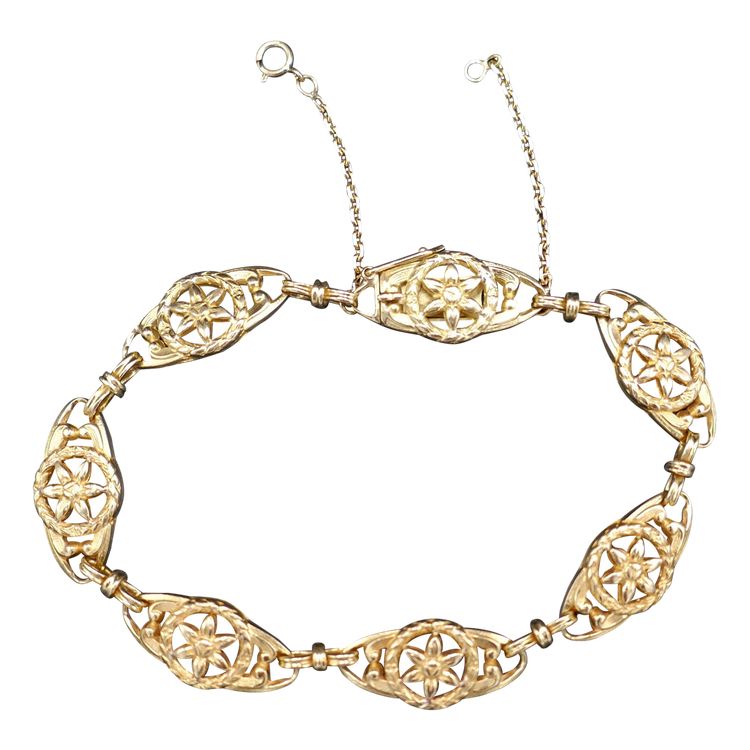 Bracciale antico in oro 18 carati.