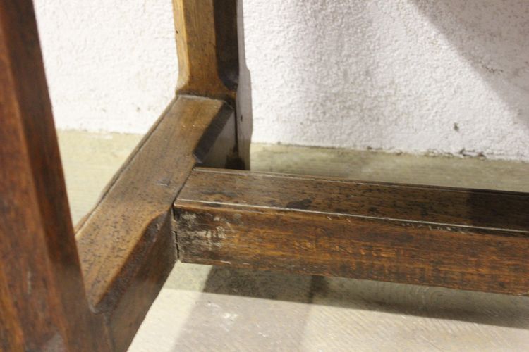 Tavolo o console da fattoria in rovere della fine del XVIII secolo