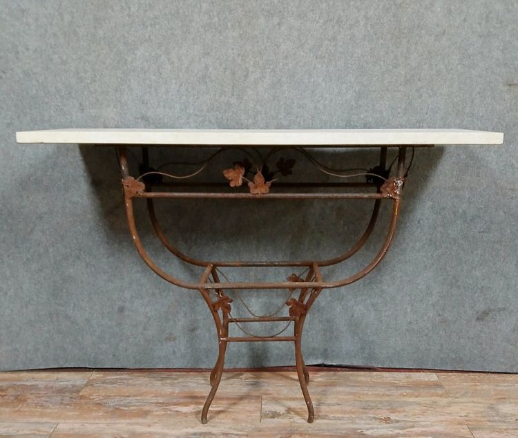 Konsole aus Schmiedeeisen aus der Zeit des Art Deco um 1920