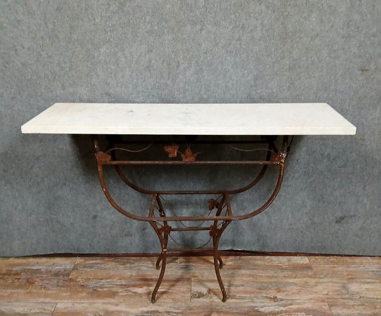 Konsole aus Schmiedeeisen aus der Zeit des Art Deco um 1920