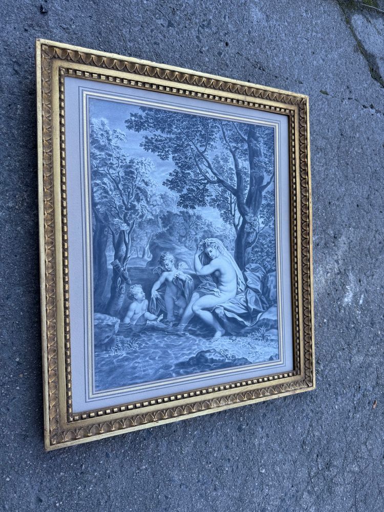 Ink drawing executed with a pen 19th century