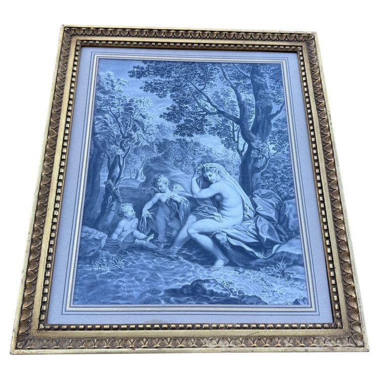 Ink drawing executed with a pen 19th century