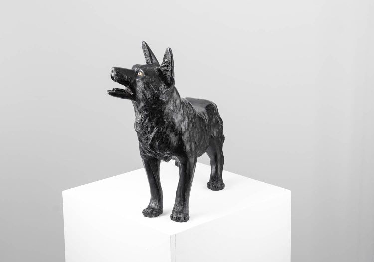 Okimono - Volpe - scultura in bronzo