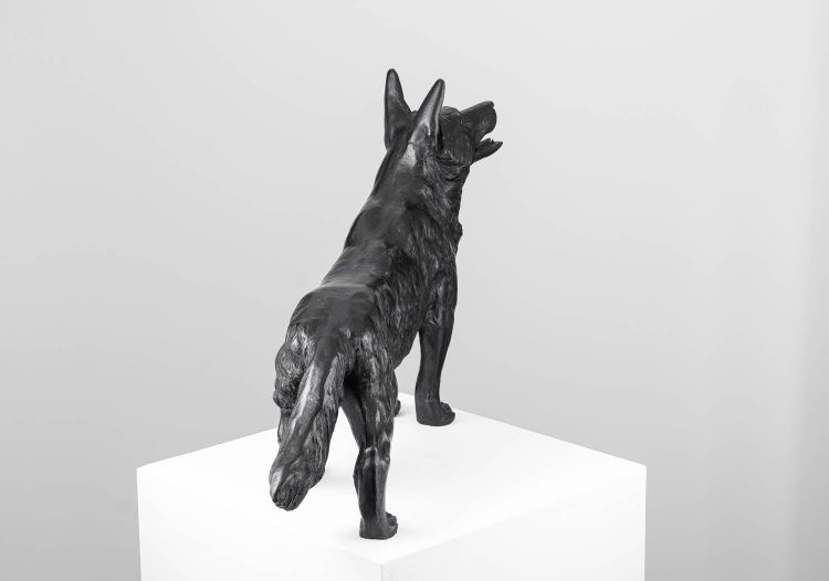 Okimono - Volpe - scultura in bronzo
