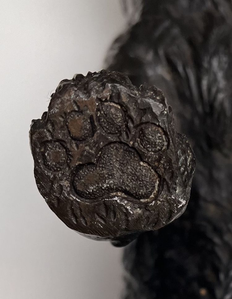 Okimono - Volpe - scultura in bronzo