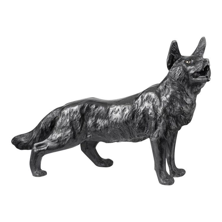 Okimono - Volpe - scultura in bronzo