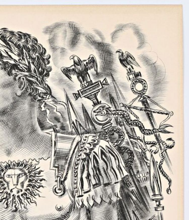 Das Imperium, Albert Decaris, um 1960, Stich von Burin