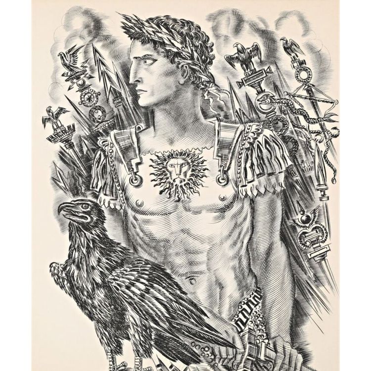 Das Imperium, Albert Decaris, um 1960, Stich von Burin