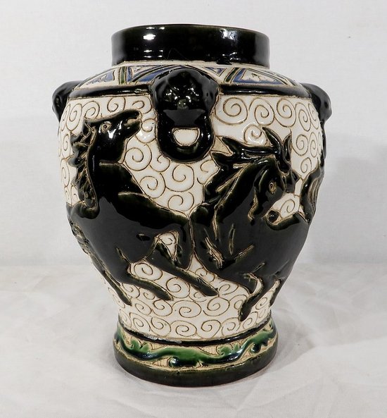  Vase en Céramique émaillée, Chine – 2ème partie XIXe 