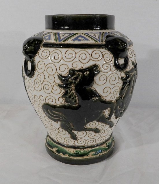  Vase en Céramique émaillée, Chine – 2ème partie XIXe 