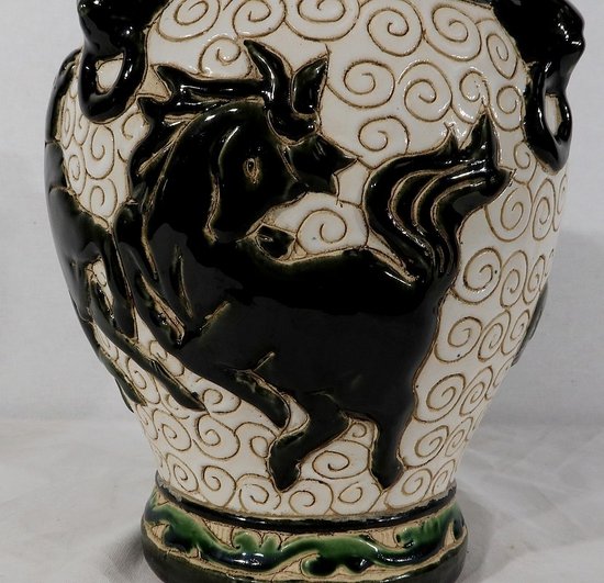 Vase en Céramique émaillée, Chine – 2ème partie XIXe 