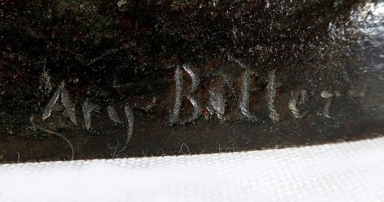  Bronzo "Capra e capretti" di A.Bitter - 1a parte del 20° secolo