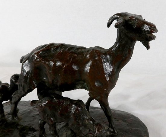  Bronzo "Capra e capretti" di A.Bitter - 1a parte del 20° secolo