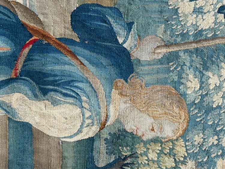 Tapestry from the Royal Aubusson Factory, 18th century - Gallant Scene.