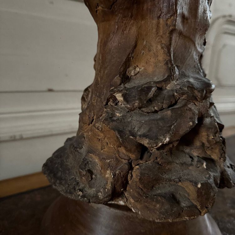 Scultura in terracotta Bambino dell'officina Charles Filleul in busto del XX secolo