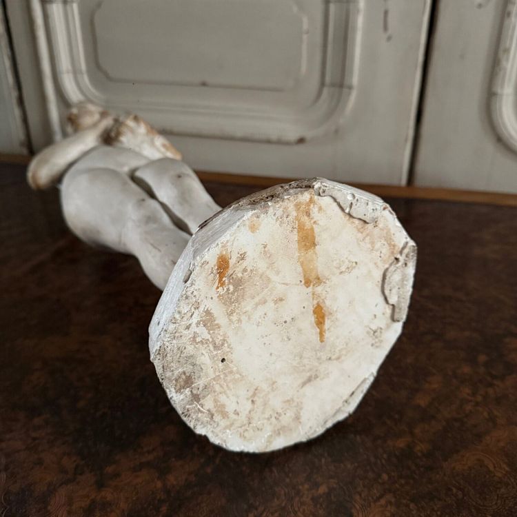 Statua in gesso da laboratorio di Charles Filleul soggetto femminile in scatola del XX secolo