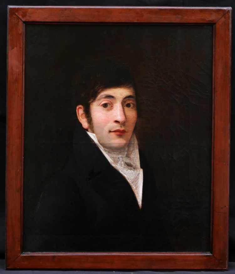 Joseph HEIGEL, Ritratto di giovane uomo in redingote