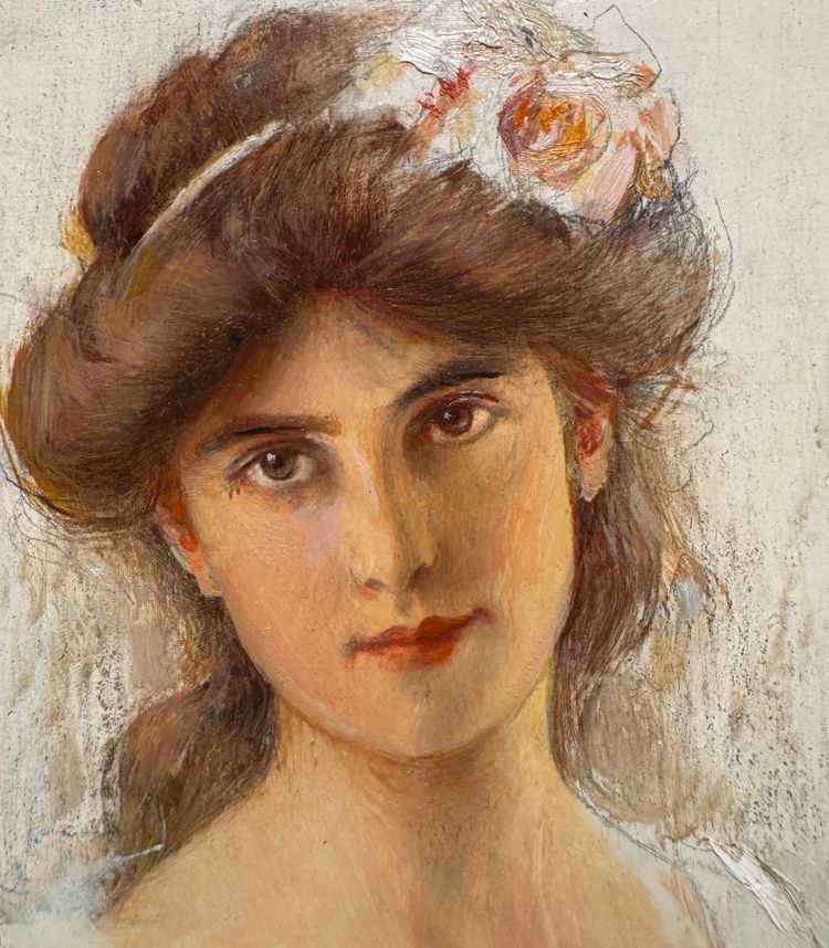 Albert Lynch (1860-1950) - Porträt einer Frau, um 1900