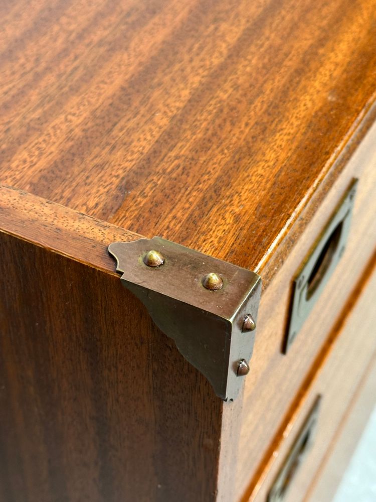 Cassettiera marina impiallacciata in teak Gautier france 1960