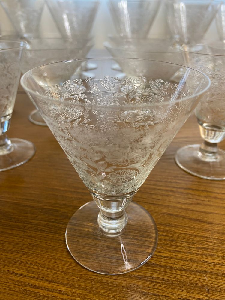 Service en  Cristal gravé 