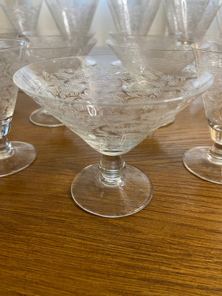 Service en  Cristal gravé 