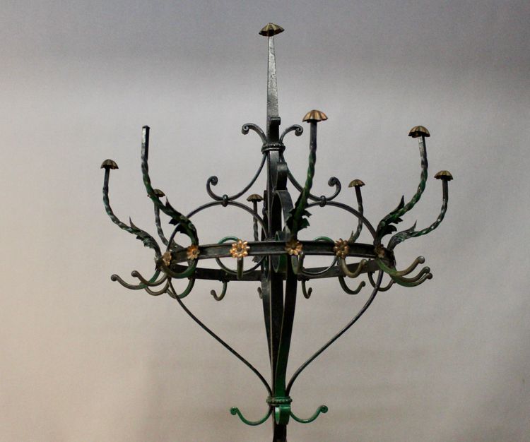 Porte Manteau Et Porte Parapluie En Fer Forgé Polychrome 