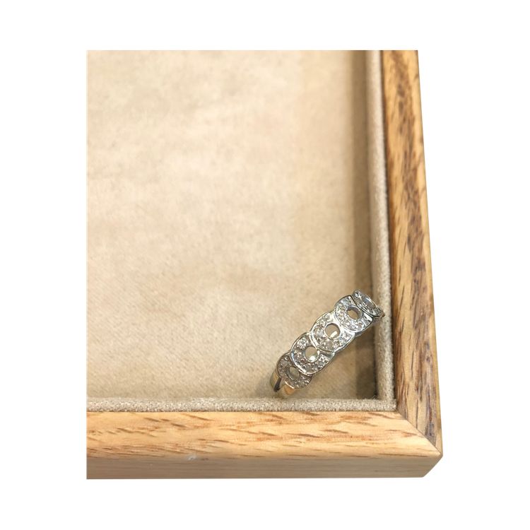 Bague croisée diamants