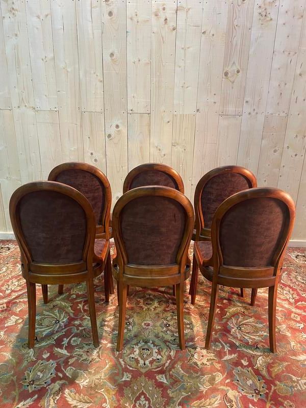 Set of 6 Art Deco style chairs