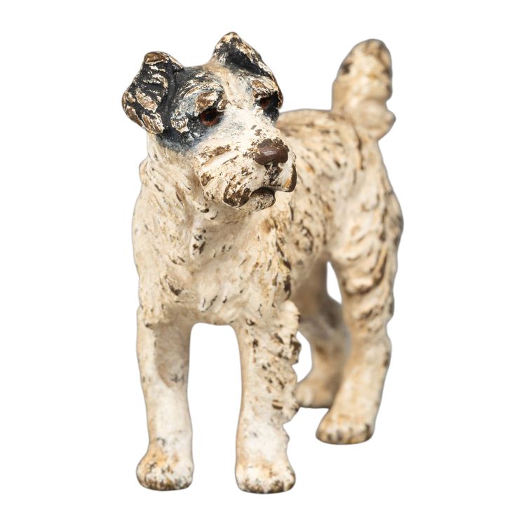 Fox Terrier, Polychrome Vienna Bronze, 19th Century