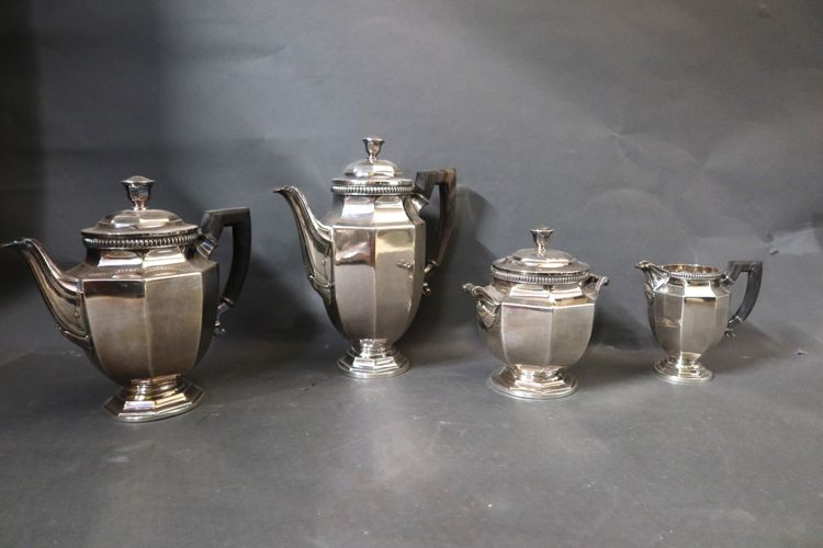 Silver-plated tea and coffee set by Christofle