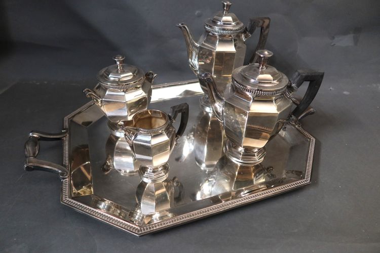 Silver-plated tea and coffee set by Christofle