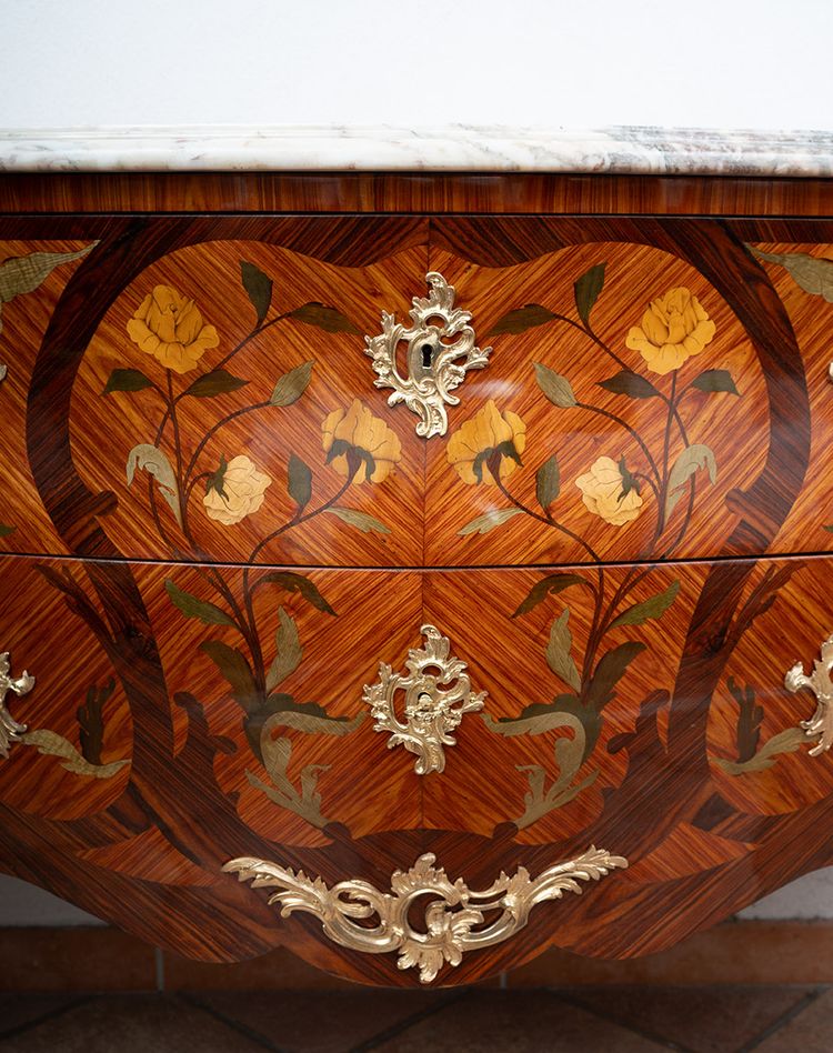 Antico cassettone francese Napoleone III, XIX secolo.
