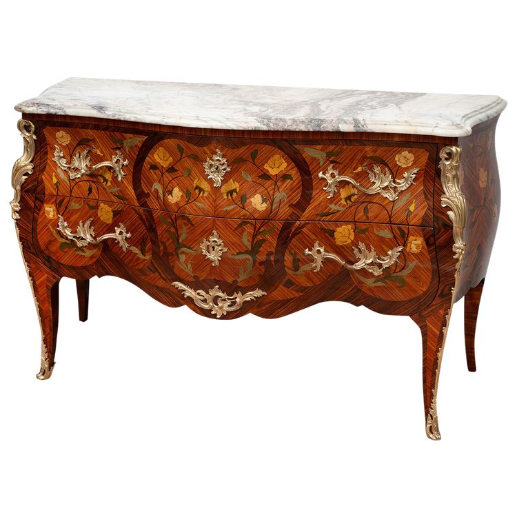 Antico cassettone francese Napoleone III, XIX secolo.
