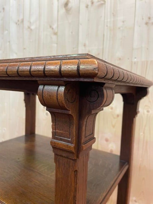 Étagère - Meuble d'appoint  en chêne style Renaissance 