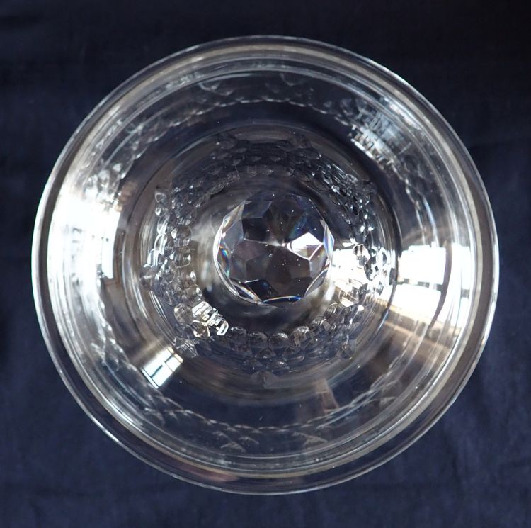 Paire de drageoirs en cristal de Baccarat, modèle Champigny Richelieu