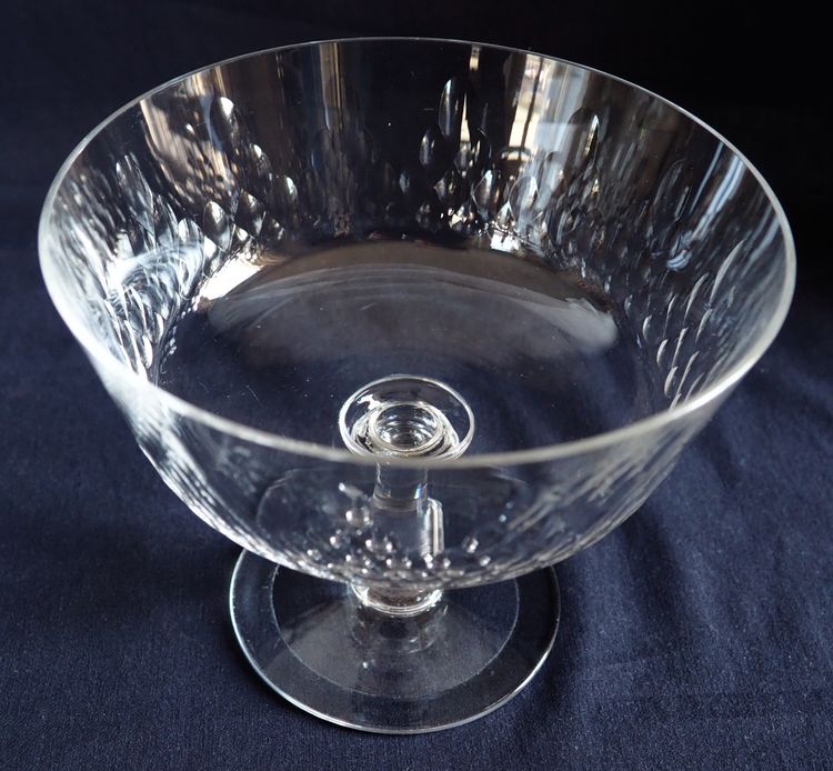 Paire de drageoirs en cristal de Baccarat, modèle Champigny Richelieu