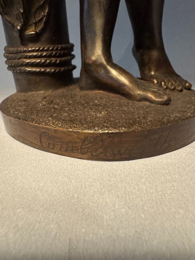 Charles Cumberworth - Scultura in bronzo - Cantante napoletano - H43