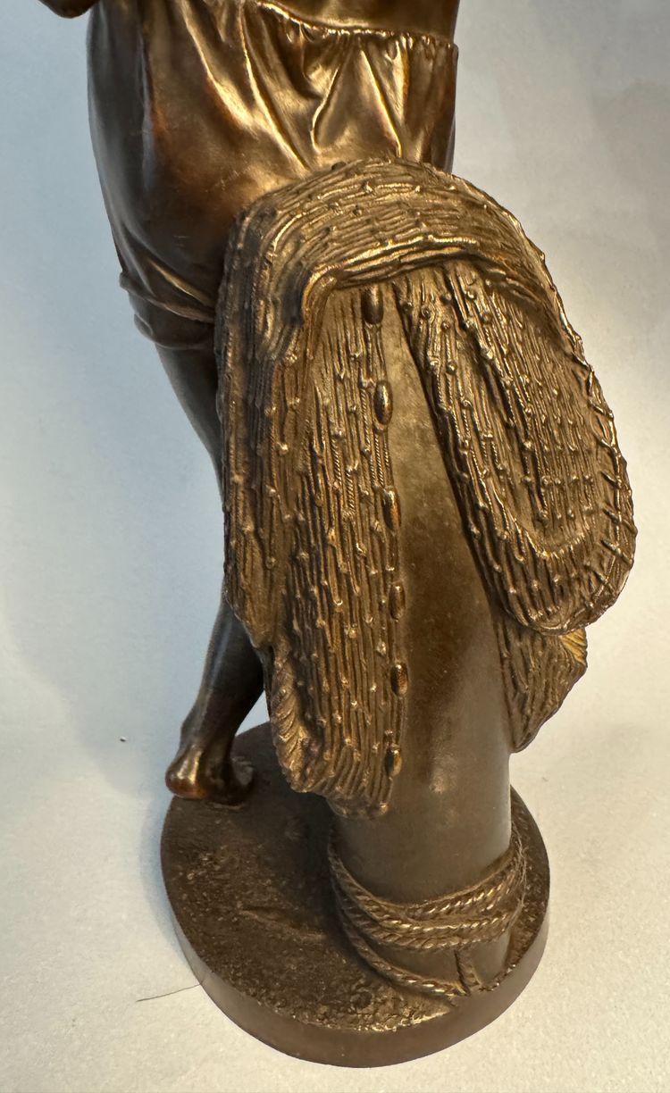 Charles Cumberworth - Scultura in bronzo - Cantante napoletano - H43