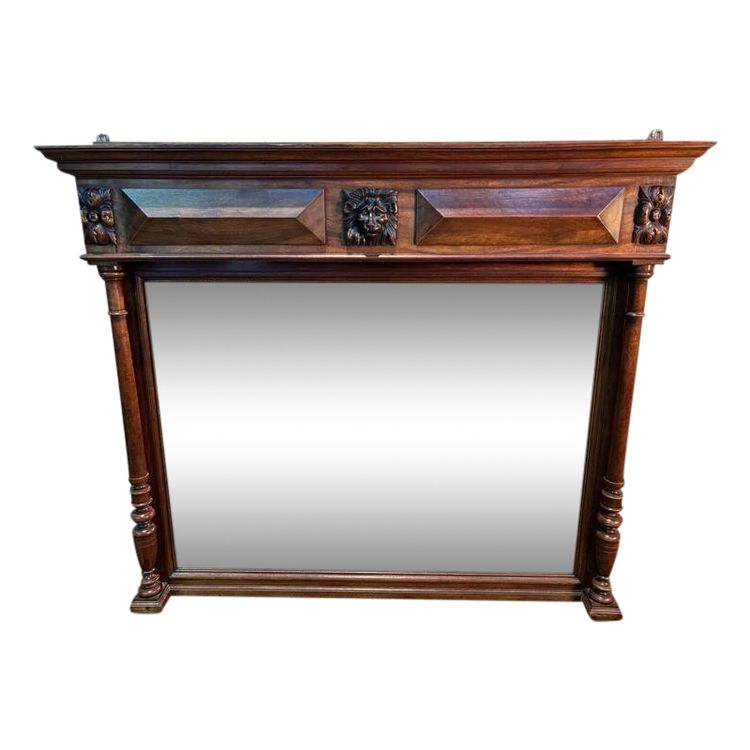 Napoleon III walnut mirror