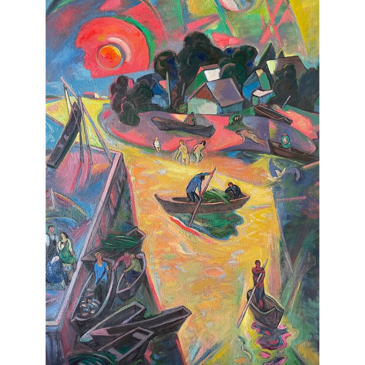 oil on canvas. Signed Ahtoh Baacehko 1992