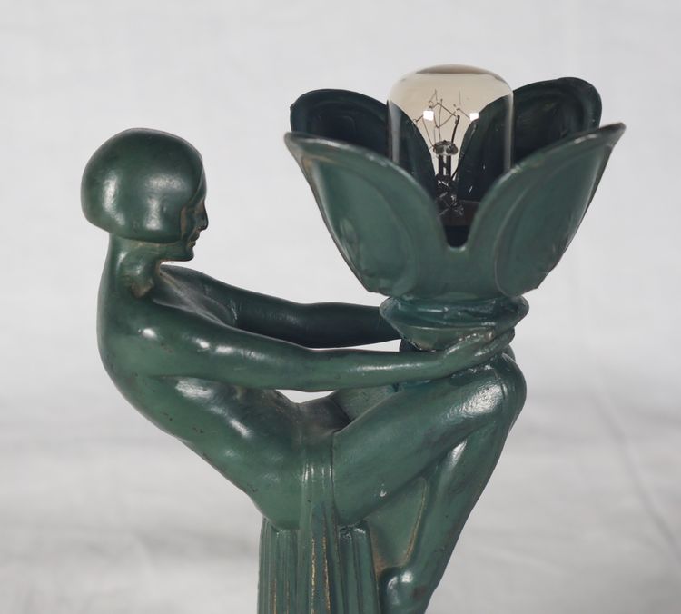 Veilleuse Songe Max Le Verrier époque Art Déco